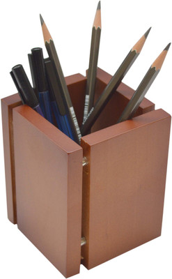 

Knott BLU/PH 1 Compartments Wooden Pen/Pencil Holder(Wood)