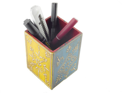 

Chave 1 Compartments Wooden Pen Stand(Multicolor)