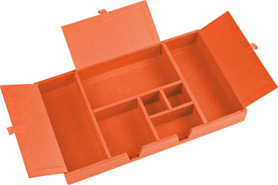 

Eco-Leatherette Regular 7 Compartments Leatherette Office Tray(Brunt Orange)
