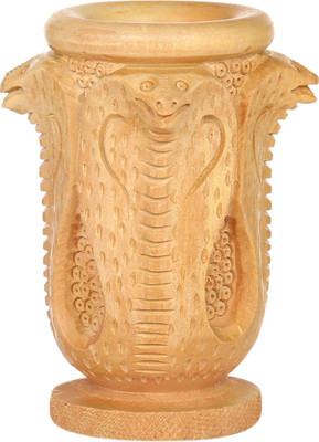 

Rajrang 1 Compartments Wooden Pen Stand(Brown)