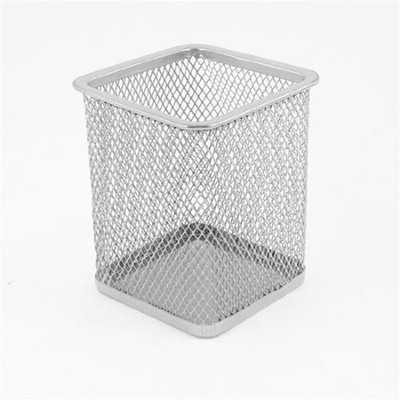 

Dragon 1 Compartments Metal Mesh Pen Holder(Silver)