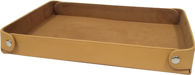 

Essart 1 Compartments Leather Tray(Yellow)
