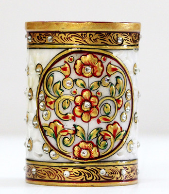 

SR Crafts 1 Compartments Matble Pen Holder(Multicolor)
