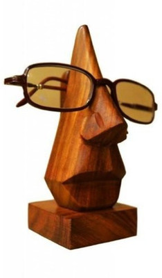 

Onlineshoppee CAC 1 Compartments Wood GOGGLES STAND(Brown)
