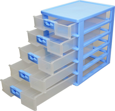

Lifestyle-You DR24 5 Compartments Plastic Drawers Set(Blue)