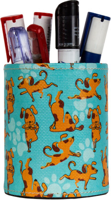 

The Crazy Me My Pet Best Friend 1 Compartments Eco-Friendly leatherette Pen Stand(Multicolor)