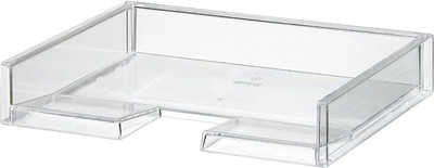 Howards 1 Compartments Plastic File Tray(Clear)