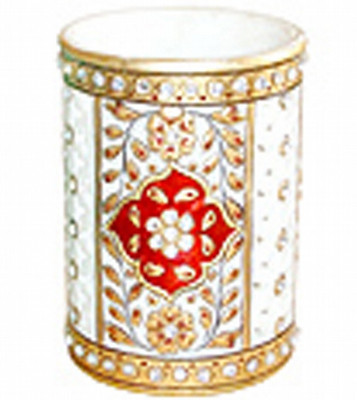

KSC International 1 Compartments Marble PEN Holder(Multicolor)