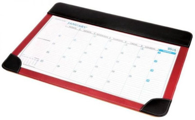 

Iwonder Desk Organizer 1 Compartments Leatherite Table Planner(Black, Red)