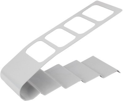 

Divinext E-132 4 Compartments Metal Remote Stand(Silver)