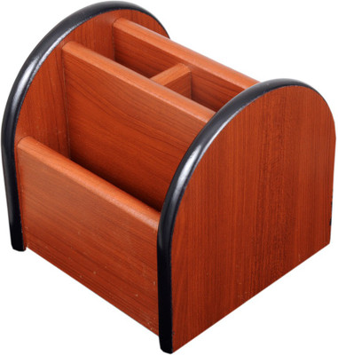 

Ratash.com 3 Compartments Wooden Letter Holder(Brown)