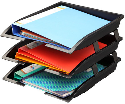 

Solo 3 Compartments Tray(Black)