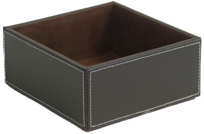 

Howards Drawer Organizer 1 Compartments Faux Leather Multipurpose Tray(Brown)