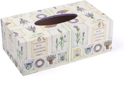 

IAM 1 Compartments Wood Tissue Box(Purple)