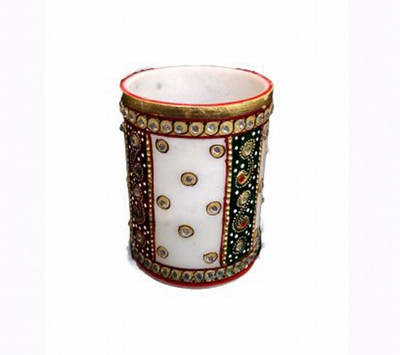 

KSC International 1 Compartments Marble PEN Holder(Multicolor)