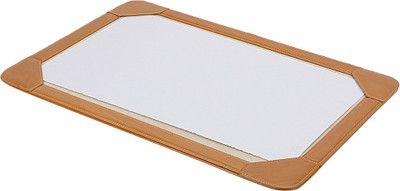 Knott Basic 1 Compartments Genuine Leather Desk Planer(Brown, Beige)