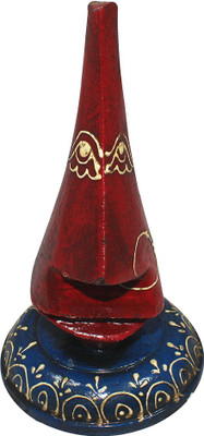 Paramsai 1 Compartments Wood Goggle Stand(Red)