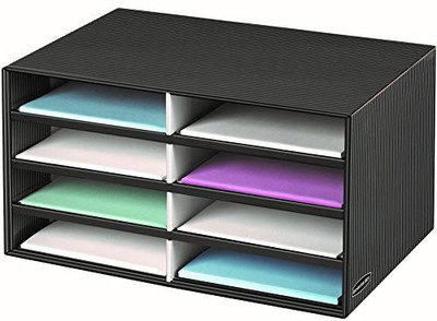 

Fellowes 8 Compartments Plastic Literature Sorter(Black)