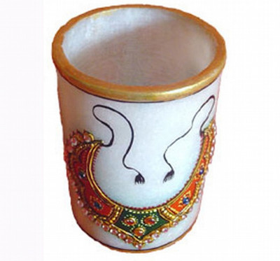 

KSC International 1 Compartments Marble PEN Holder(Multicolor)