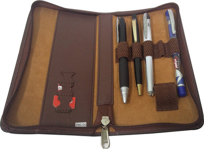 

Essart 1 Compartments PU Pen Holder(Brown)