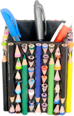 

Aahum 1 Compartments Wood Handmade Pen Stand(Multicolor)