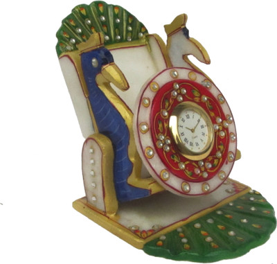 

eCraftIndia Dancing Peacock 1 Compartments Makrana Marble Mobile Holder(Multicolor)