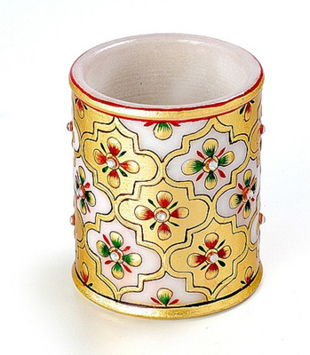 

KSC International 1 Compartments Marble PEN Holder(Multicolor)