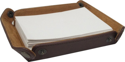 

Essart 1 Compartments Leather Slip Box(Brown)