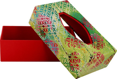 

Rajrang 1 Compartments Handmade Paper & Cardboard Tissue Paper Box(Cream)