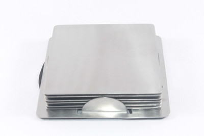 

Clobber 6 Compartments Steel, Stainless Steel Coaster(Steel, Silver)