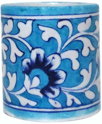 

Aurea 1 Compartments Blue Pottery, Ceramic Mutlipurpose Holder(Blue)