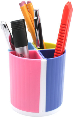 

StationeryStation 4 Compartments Plastic Desk Organizer(Multicolor)