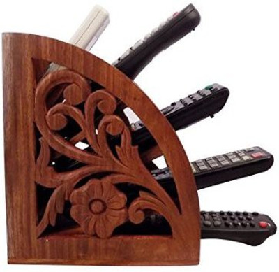 

Craftsman 5 Compartments Wood Remote Control Stand(Brown)