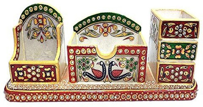 

Etsi Bitsi 3 Compartments Marble Stationary Holder(Multicolor)