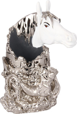 

Siri creations 1 Compartments Silver Plated Desk Organizer(Silver)