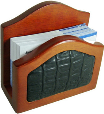 

Essart VCS-21-A 1 Compartments Wooden Card Stand(Black, Tan)