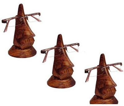 

Craftatoz 3 Compartments Wooden Spectacle Holder(Brown)
