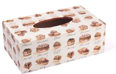 

IAM 1 Compartments Wood Tissue Box(Brown)