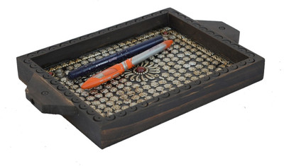 

eCraftIndia ESR008 1 Compartments Wooden Utility Tray(Golden, Brown)