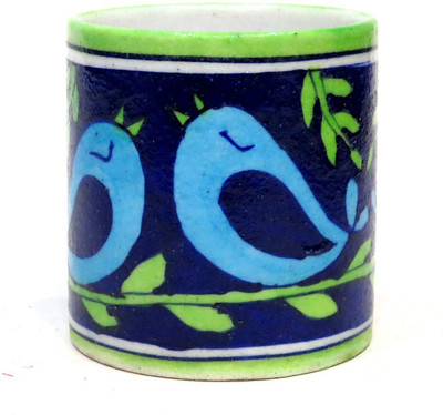 

Aurea 1 Compartments Ceramic Multipurpose Holder(Blue)