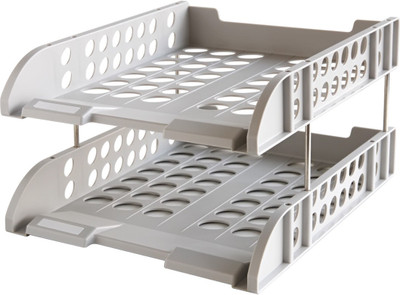 

Deli Corporate 2 Compartments Plastic Document Holder(White)