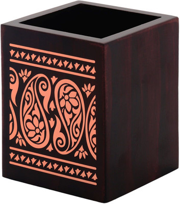 

Mad(e) in India 1 Compartments MDF Pen Stand(Multicolor)