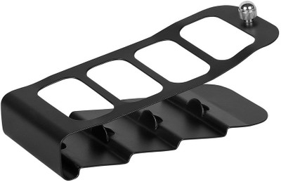 

Cosmosgalaxy 4 Compartments Metal Remote Holder(Black)