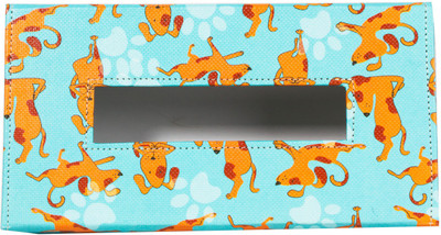 

The Crazy Me My Pet Best Friend 1 Compartments Eco-Friendly leatherette Tissue Box Holder(Multicolor)