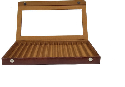 

Essart 1 Compartments PU Leather Pen Case(Tan)