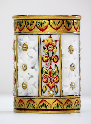 

SR Crafts 1 Compartments Marble Pen Holder(Multicolor)