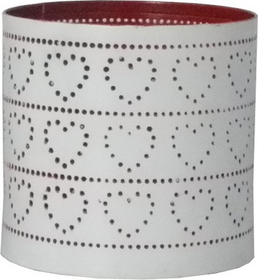 

Gaarv 1 Compartments Mild Steel Pen Stand(White, Red)