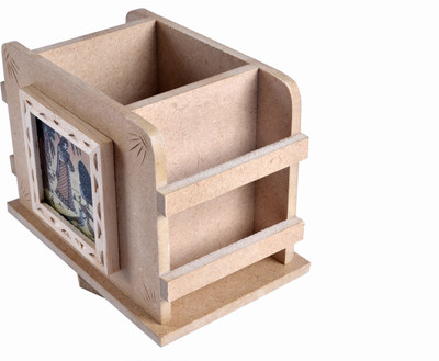 

Soundarya Pen Stand 1 Compartments Wooden Pen Stand(Brown)
