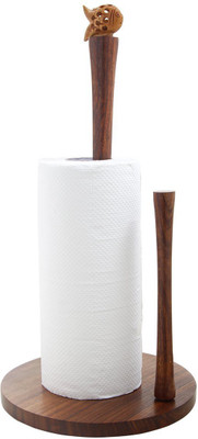 Store Indya 0 Compartments Wood Tissue Holder(Brown)
