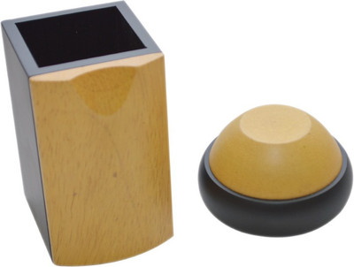 

Knott 1 Compartments wooden Pen holder & Paper Weight combo(Tan)